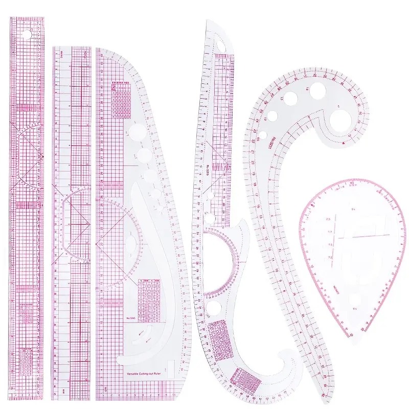 Sewing Gauge Ruler - 6 adet fransız eğri cetvel yumuşak
