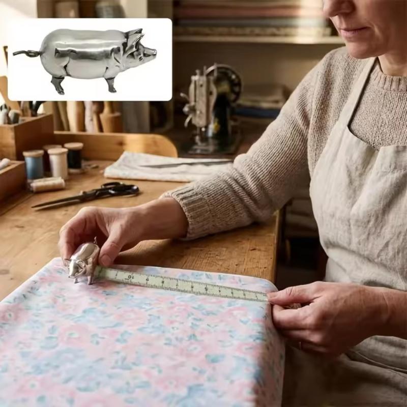 (Ce14) Antika Domuz Figürlü Mi - Sewing Gauge Ruler incelemesi ve fiyatı