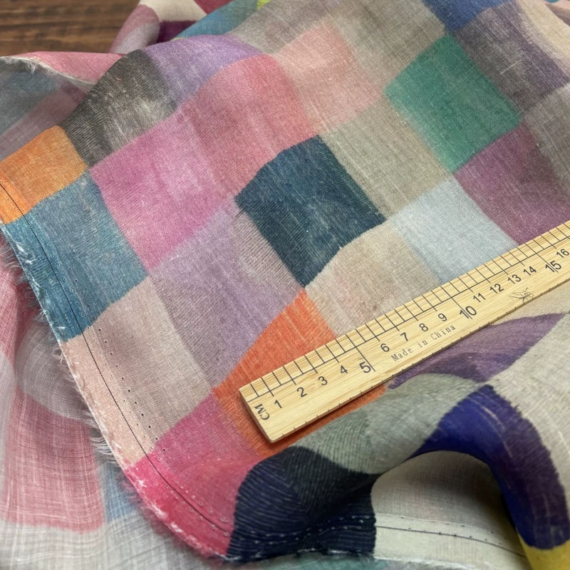 Boho Ramie Keten Kumaş, Renkli - Vintage Sewing Textile incelemesi ve fiyatı